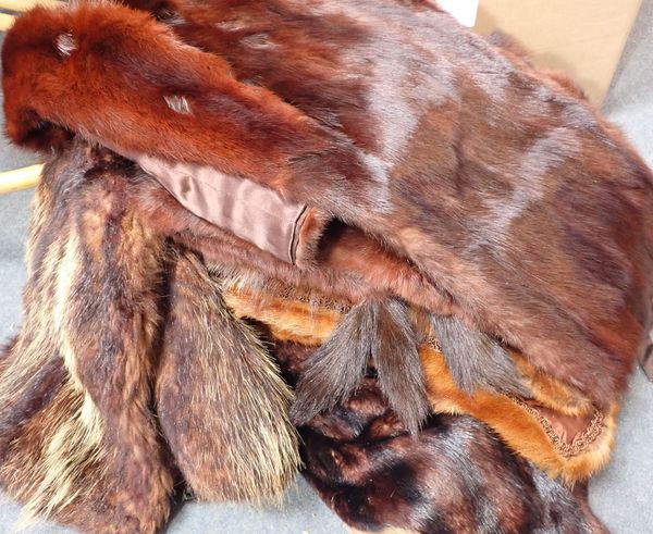 A COLLECTION OF FUR STOLES