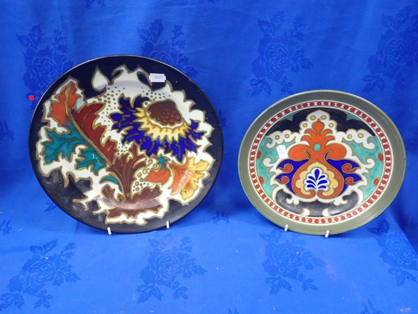 TWO DUTCH GOUDA PLAQUES