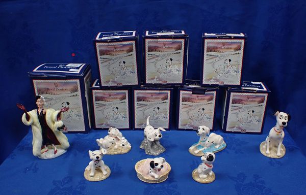 A COLLECTION OF ROYAL DOULTON '101 DALMATIANS' FIGURINES