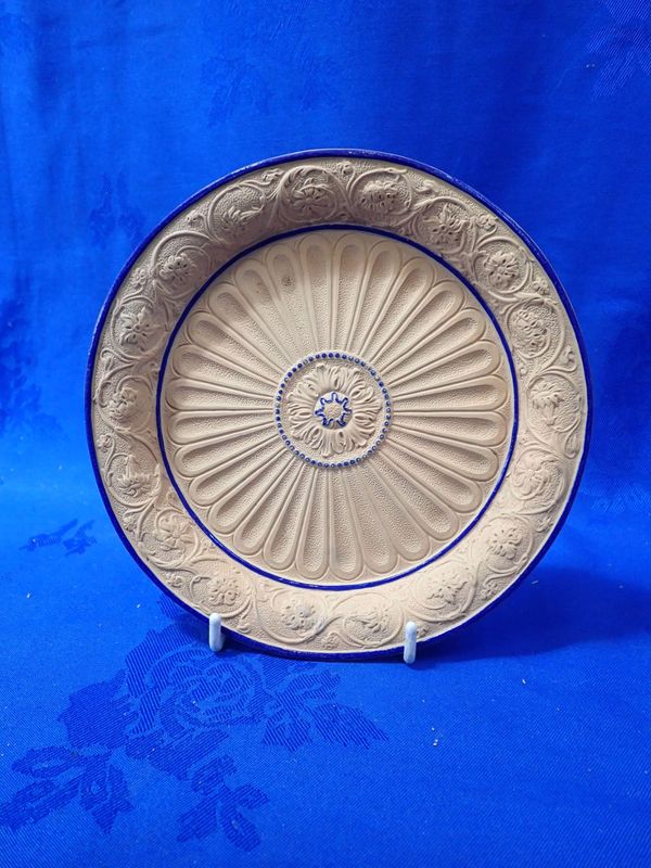 A TURNER MOULDED CANE WARE DISH