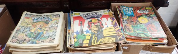 A COLLECTION OF 1980s 2000 AD COMICS