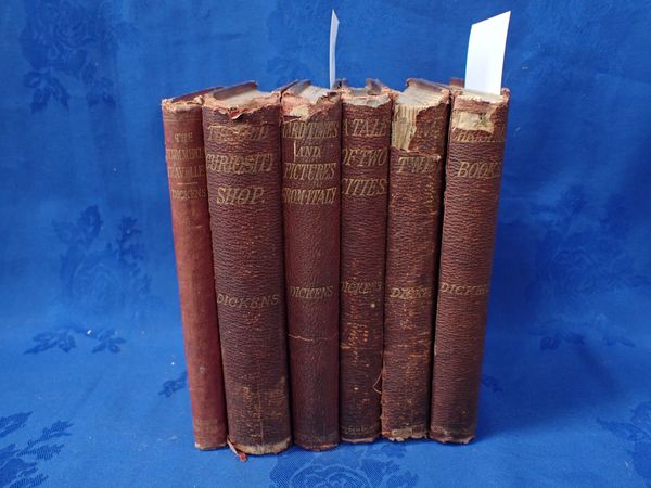 SIX CHARLES DICKENS EDITIONS OF CHARLES DICKENS BOOKS