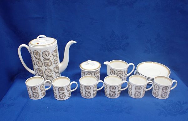 A SUSIE COOPER 'VENETIA' COFFEE SET