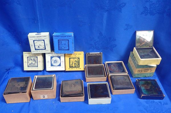 A COLLECTION OF MAGIC LANTERN SLIDES