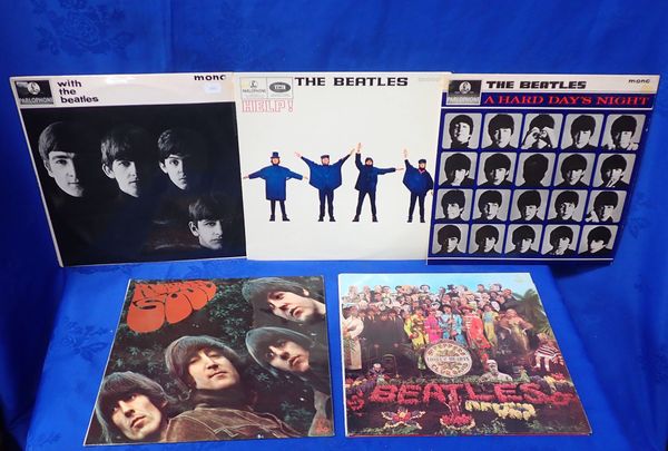 A COLLECTION OF BEATLES LPs