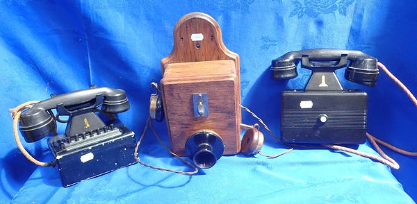 TWO VINTAGE OFFICE TELEPHONES BY STERDY