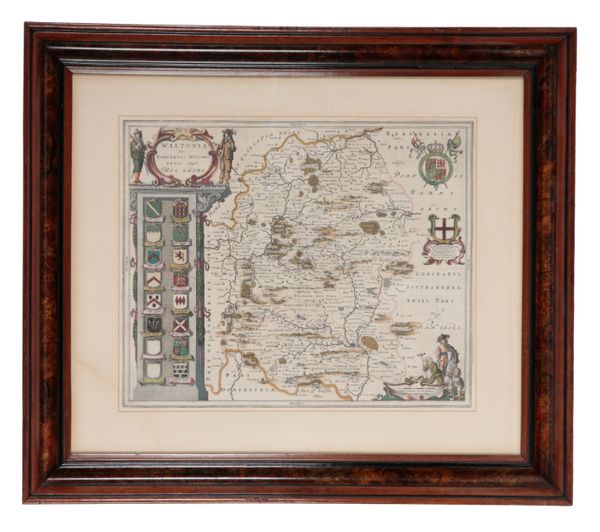 JOHANNES BLAEU, A MAP OF WILTSHIRE, 'WILTONIA'