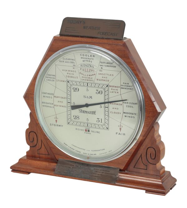 A 'STORMOGUIDE' BAROMETER BY SHORT AND MASON, LONDON