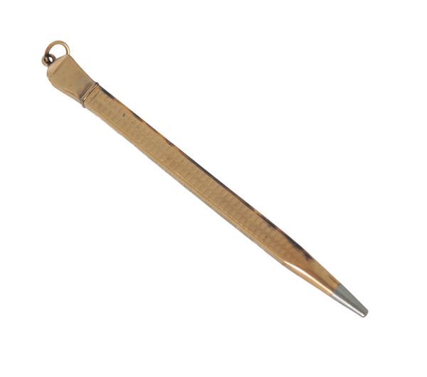A 9CT GOLD CASED PENCIL