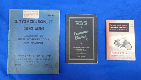 S TYZACK & SON CATALOGUE OF METAL WORKING MACHINES