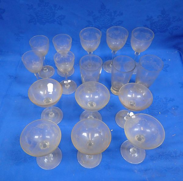 A COLLECTION OF VICTORIAN TABLE GLASS