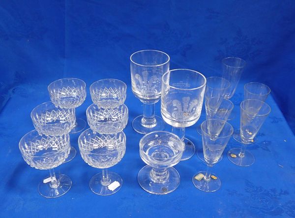 A SET OF CUT-CRYSTAL CHAMPAGNE COUPS