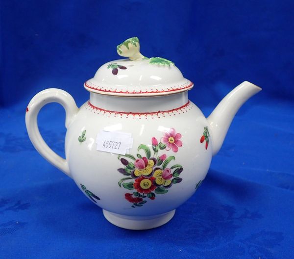 A CREAMWARE TEAPOT