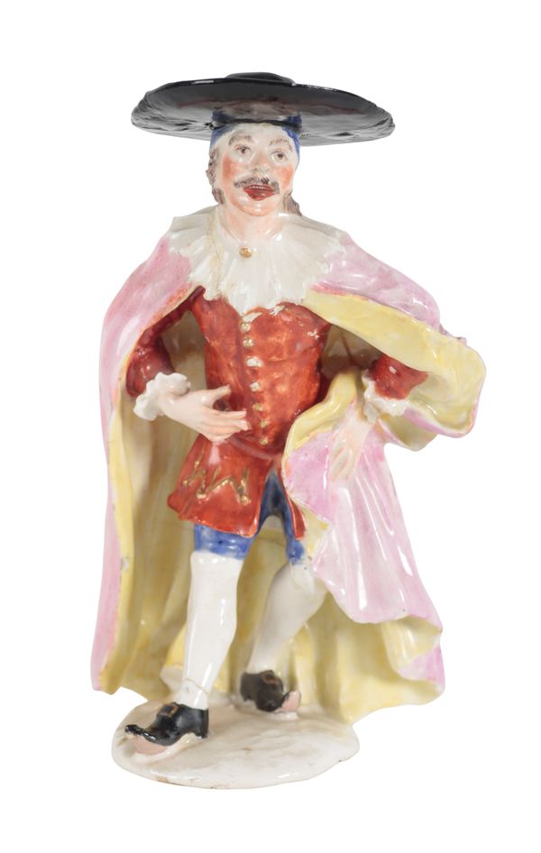 AN 18TH CENTURY PORCELAIN FIGURE - DOTTORE BOLOARDO