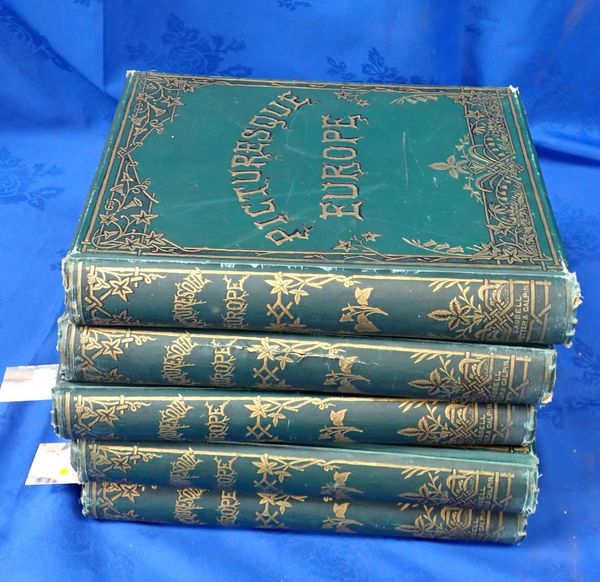 FIVE VOLUMES OF PICTURESQUE EUROPE