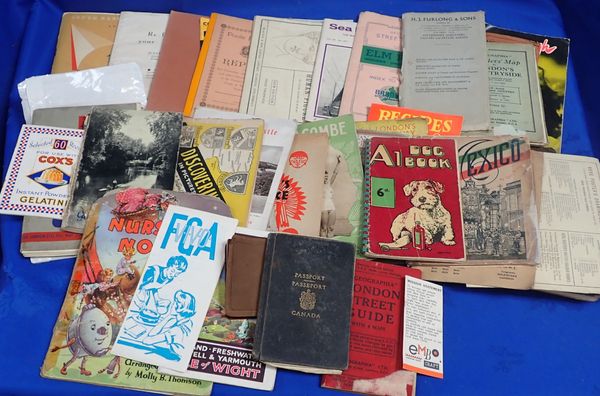 A COLLECTION OF VINTAGE TRAVEL GUIDES