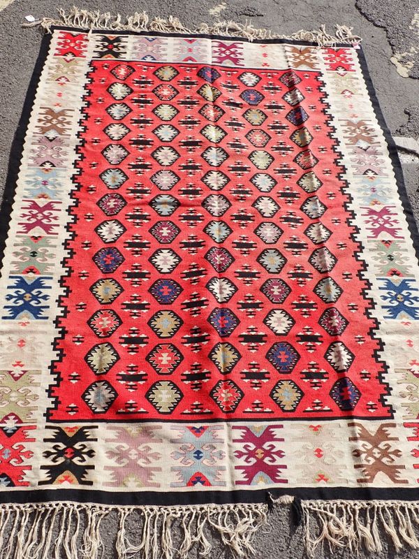 A MODERN KELIM RUG