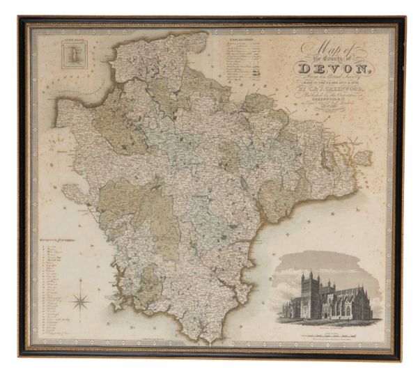 GREENWOOD, C. & J., A MAP OF THE COUNTY OF DEVON