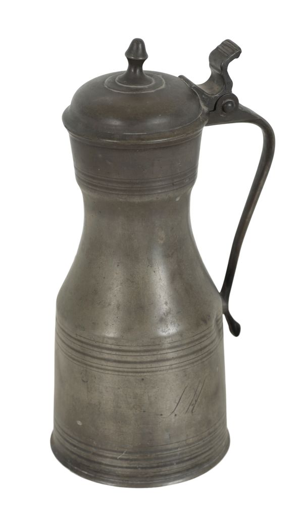 AN ENGLISH PEWTER TANKARD