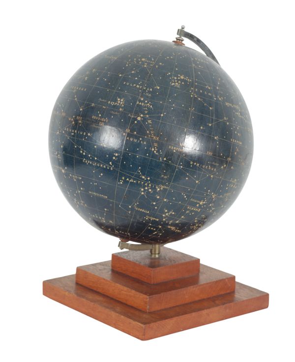 A PHILIPS' 12" BLACK CELESTIAL GLOBE