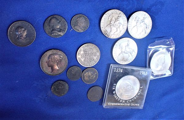 A COLLECTION OF GEORGIAN, VICTORIAN AND LATER COINS