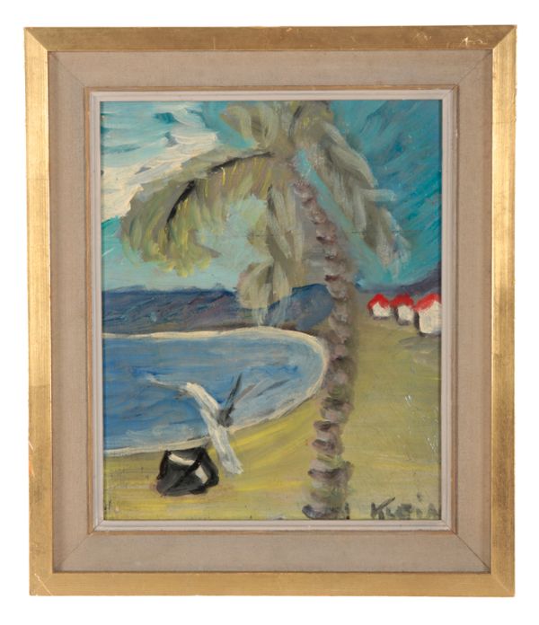 20TH CENTURY SWEDISH SCHOOL, TROPICAL COASTAL SCENE