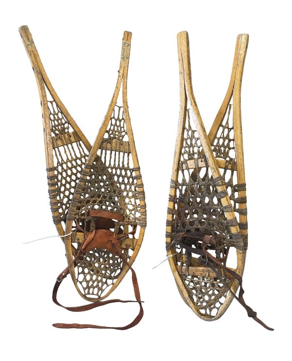 TWO PAIRS OF VINTAGE SNOWSHOES