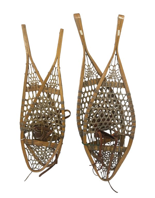 TWO PAIRS OF VINTAGE SNOWSHOES