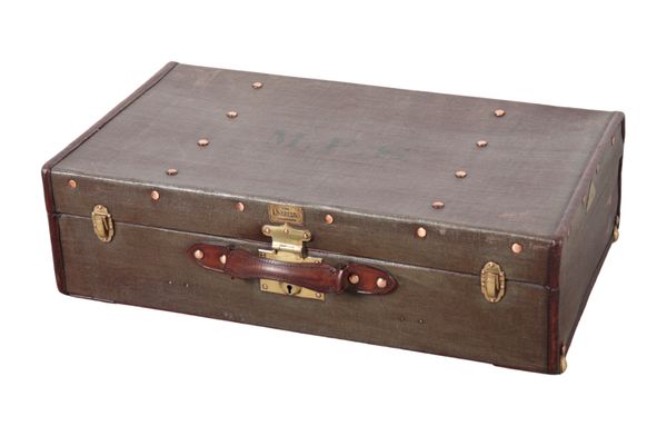 LES HIRONDELLES: A FLAXITE DOMED SUITCASE