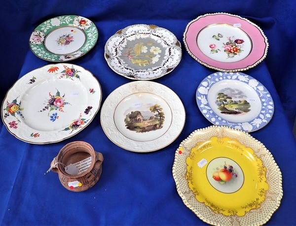 A COLLECTION OF ROYAL WORCESTER AND ROCKINGHAM PLATES