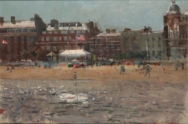 *RICHARD PIKESLEY (B. 1951) 'Bright day and flags, Weymouth'