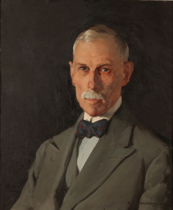 ALLAN DAVIDSON RBA (1873-1932) A portrait of a gentleman