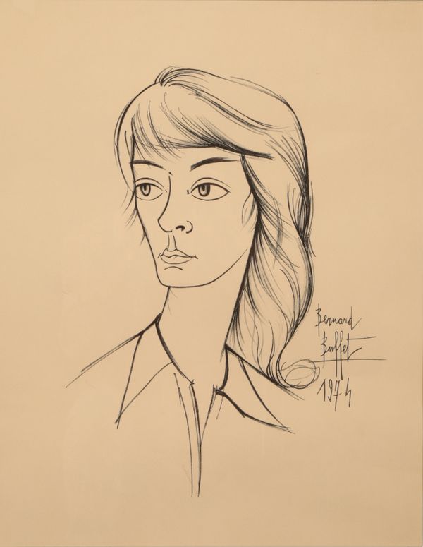 *BERNARD BUFFET (1928-1999) 'Portrait d'Annabel'