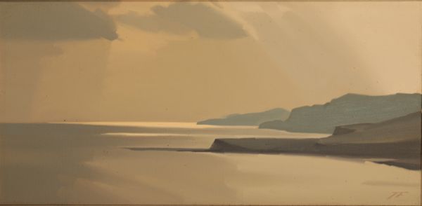 *JAMES FRY (1911-1985) 'Looking west from the tower, Kimmeridge'