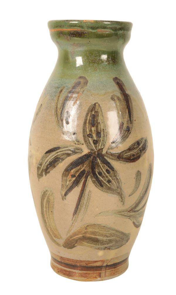 *MICHAEL PECKHAM (20th century): A STONEWARE VASE