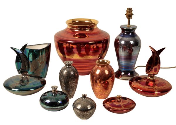 ATKINSON-JONES: A COLLECTION OF LUSTRE GLAZED CERAMICS