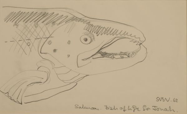 *SVEN BERLIN (1911-1999) 'Salmon. Fish of Life for Jonah'