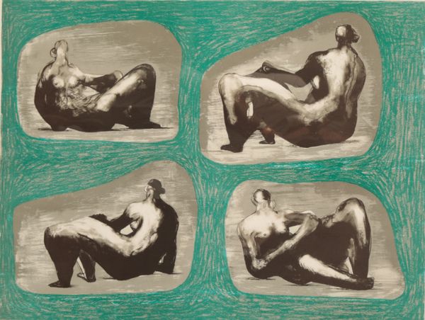 *HENRY MOORE OH CH FBA (1898-1986) 'Four Reclining Figures: Caves'