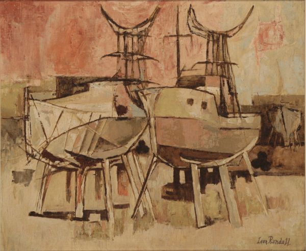 *LEON RANDALL (20th Century) 'Cobbs Yard'