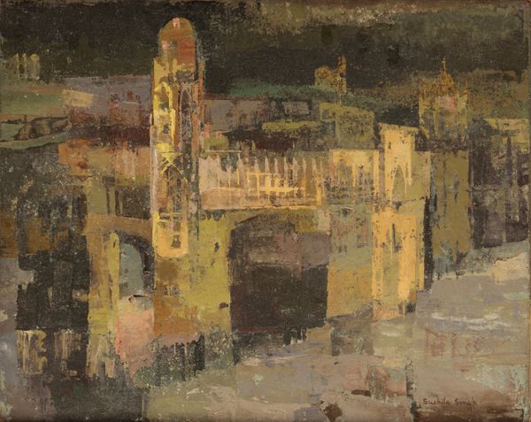 *SUSHILA SINGH (1904-1999) 'Castle in Teruel'