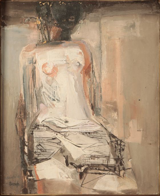 *SUSHILA SINGH (1904-1999) 'Girl in Shade'