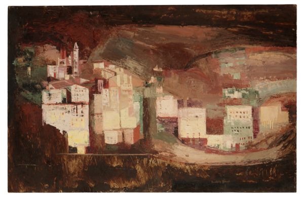 *SUSHILA SINGH (1904-1999) A stylised townscape