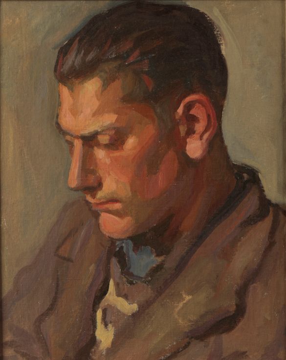 ASCRIBED TO BERNARD MENINSKY (1891-1950) A head and shoulder portrait of a gentleman