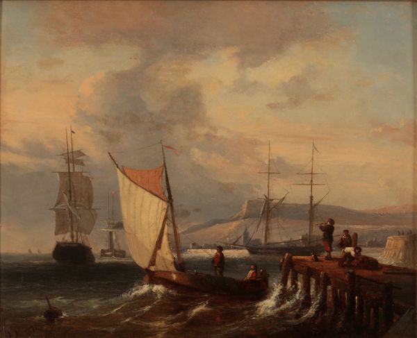 DUTCH SCHOOL, 19TH CENTURY Shipping off the coast