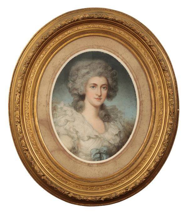 RICHARD COSWAY R.A. (1742-1821) A bust-length portrait of a Lady