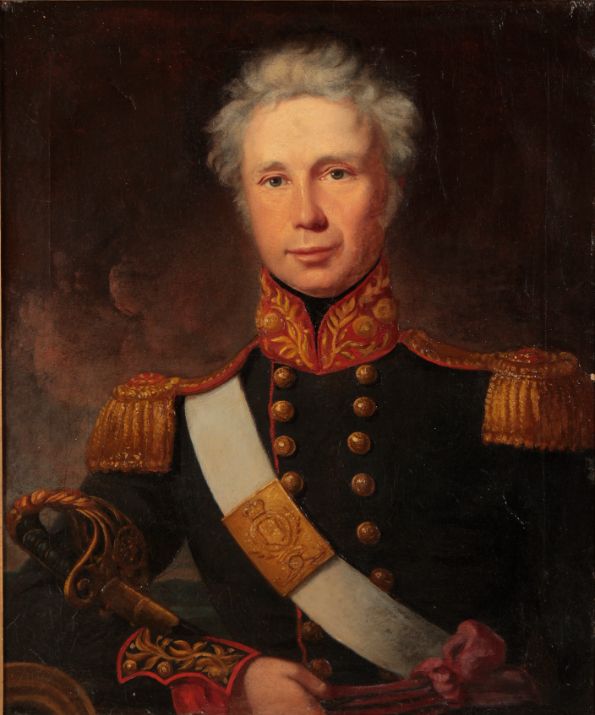 A 19TH CENTURY PORTRAIT OF A NAVAL OFFICER