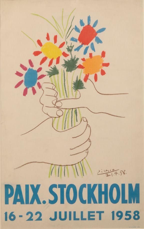 A REPRODUCTION PICASSO POSTER FOR THE STOCKHOLM PEACE CONFERENCE