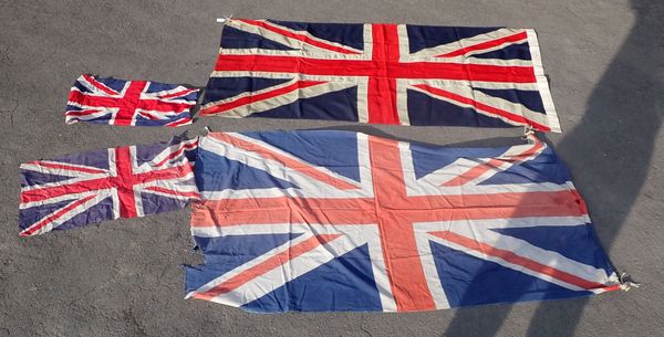 A COLLECTION OF OLD UNION FLAGS