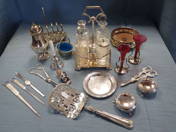 A QUANTITY OF SILVER PLATE