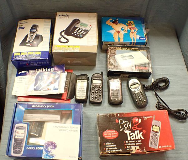 A COLLECTION OF TELEPHONES